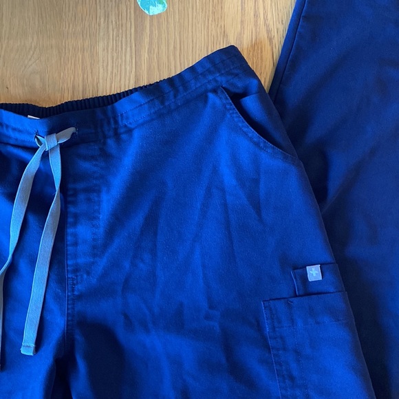 FIGS Yola Skinny Scrub Pants Navy Blue Large - Picture 10 of 16